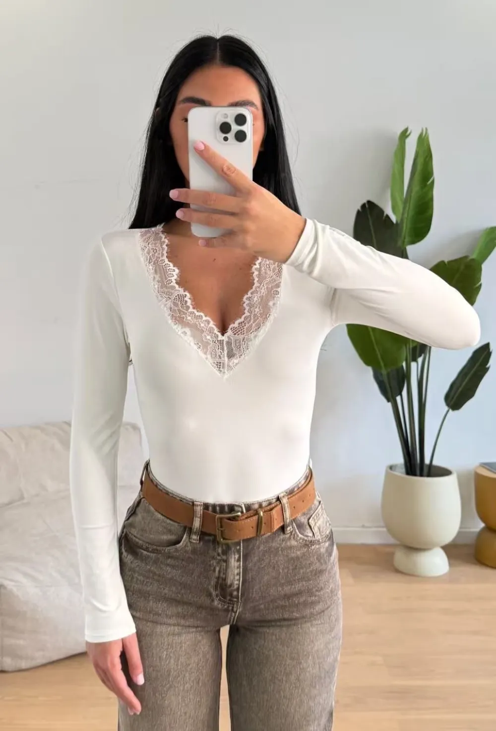 Body elegantní dlouhý rukáv dámské (S/M/L ONE SIZE) ITALSKÁ MÓDA IMPLP2576183070