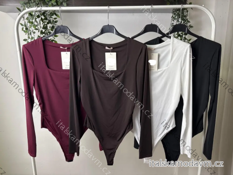 Body elegantní dlouhý rukáv dámské (S/M/L ONE SIZE) ITALSKÁ MÓDA IMPLP2575265065