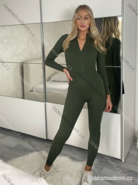 Overal dlouhý zeštíhlující dlouhý rukáv dámský (XS/S/M ONE SIZE) ITALSKÁ MÓDA IMM25M2990