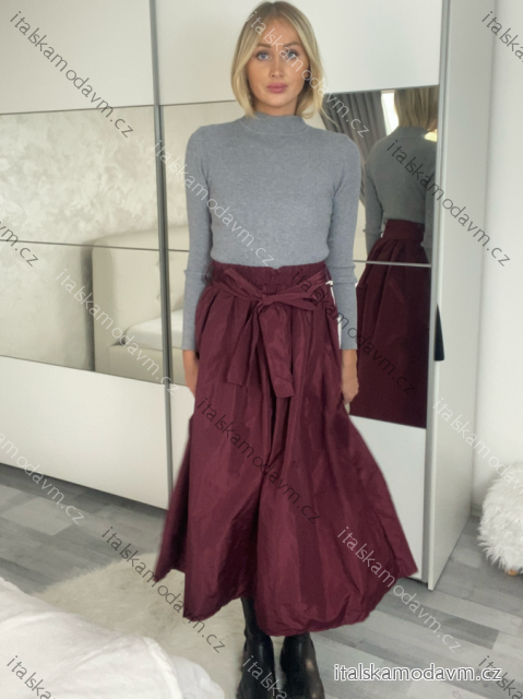 Sukně s páskem dámská TARA (S/M/L ONE SIZE) ITALSKá MóDA IMSM251156/DUR