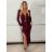 Šaty elegantný dlhý rukáv dámske (S/M/L ONE SIZE) TALIANSKA MÓDA IMM25M42722