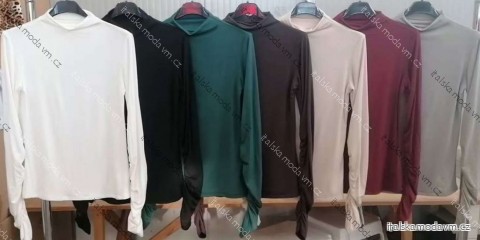 Tričko dlouhý rukáv dámské (XS/S/M ONE SIZE) ITALSKÁ MÓDA IMM25M1138