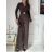 Overal dlouhý elegantní dlouhý rukáv dámský (XS/S/M ONE SIZE) ITALSKÁ MÓDA IMM25M43749