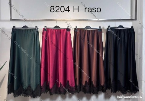 Sukně středně dlouhá saténová dámská (XS/S/M ONE SIZE) ITALSKÁ MÓDA IMM25M8204