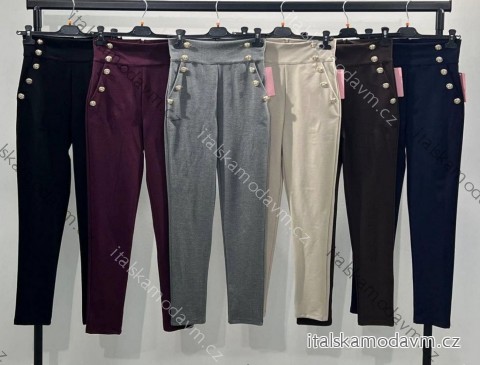 Kalhoty elegantní dámské (S/M/L ONE SIZE) ITALSKÁ MÓDA IMM25M16502
