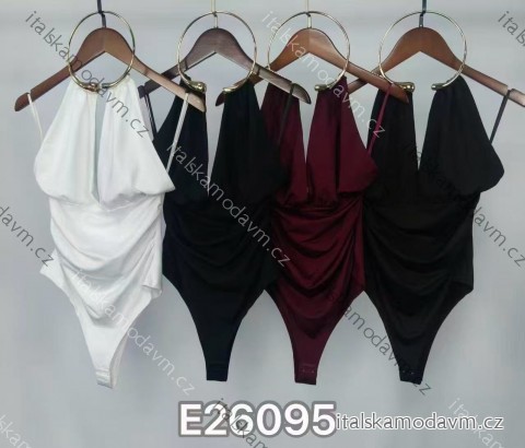 Body elegantní bez rukávu dámské (XS/S/M ONE SIZE) ITALSKÁ MÓDA IMM25M26095