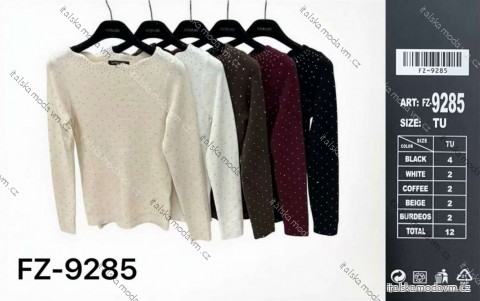 Svetr tenký třpytivý dlouhý rukáv dámský (XS/S/M ONE SIZE) ITALSKÁ MÓDA IMM25M9285