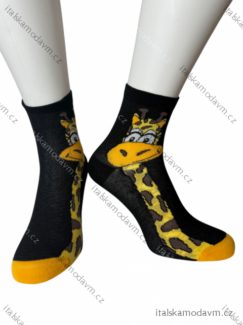 Ponožky veselé žirafa dámske (36-38.39-41) POLSKÁ MÓDA DPP250825/DR