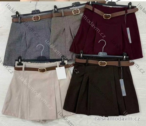 Sukňa krátka s opaskom dámska (XS/S/M ONE SIZE) TALIANSKA MÓDA IMM25M18809