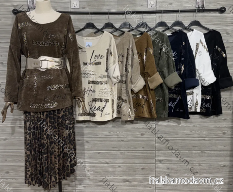 Tunika teplá dlouhý rukáv dámská (S/M/L ONE SIZE) IMPOZ25LW-91137