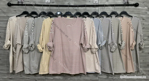 Tričko prodloužené dlouhý rukáv dámské (S/M/L ONE SIZE) IMPOZ25YSM-28787