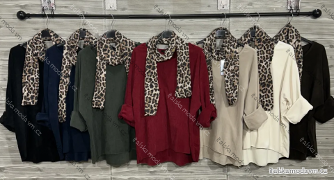 Tunika teplá dlouhý rukáv dámská (S/M/L ONE SIZE) IMPOZ25JSD-16913