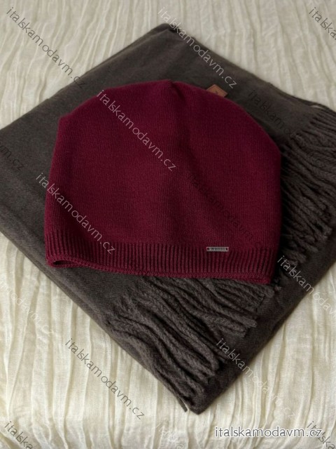 Čiapky zimnédámska (ONE SIZE) WROBI PV425001/DUR ONE SIZE vínová třešňová