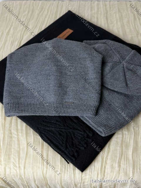 Čiapky zimnédámska (ONE SIZE) WROBI PV425001/DUR ONE SIZE šedá tmavá