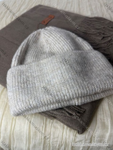 Čepice zimní dámská (ONE SIZE) POLSKÁ MÓDA IM825ZITA/DUR ONE SIZE béžová