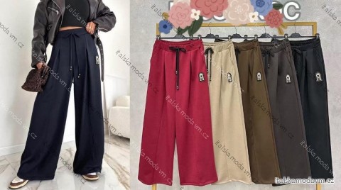 Kalhoty dámské nadrozměr (42/44/46 ONE SIZE) ITALSKÁ MÓDA IMC25538