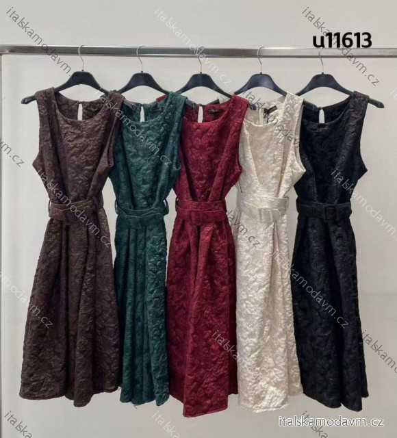 Šaty společenské elegantní třpytivé bez rukávů dámské (XS/S/M ONE SIZE) ITALSKÁ MÓDA IMM25M11613