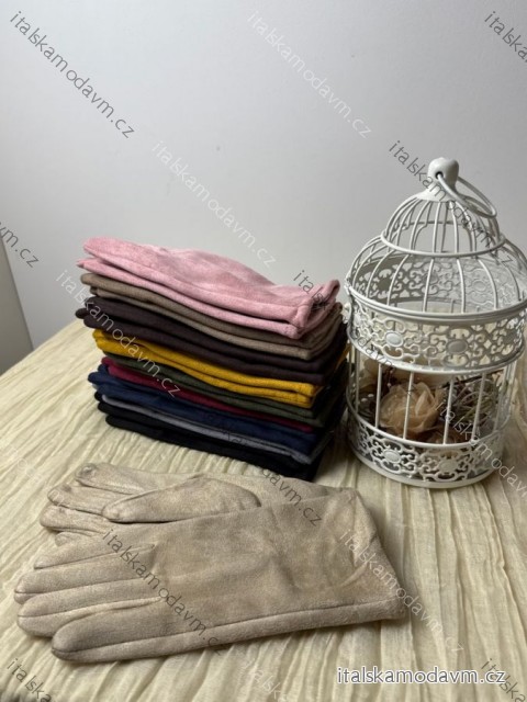 Rukavice zimné s kožúškom dámske (ONE SIZE) QGJ TREND LIS25001/DUR