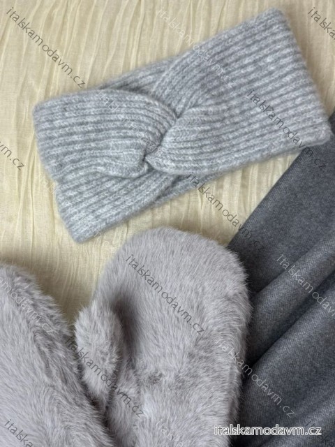 Čelenka pletená zimná dámska (ONE SIZE) LIS25HB25001/DUR ONE SIZE šedá