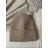 Čepice zimní dámská (ONE SIZE) BEST EMILIE LIS25MZ-538/DUR ONE SIZE tmavě hnědá