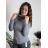 Sveter úpletový rolák dlhý rukáv dámsky (S/M ONE SIZE) TALIANSKA MÓDA IMM22FD5813/DR Šedá S/M