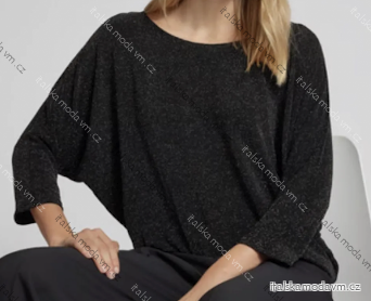 Tunika 3/4 dlouhý rukáv dámská (S/M/L ONE SIZE) ITALSKÁ MÓDA IMPLI251652