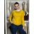 Svetr úpletový na knoflíky  dlouhý rukáv dámský ANDY (S/M/L) ITALSKÁ MODA IMM255819-18/DUR S/M/L žlutá hořčicová