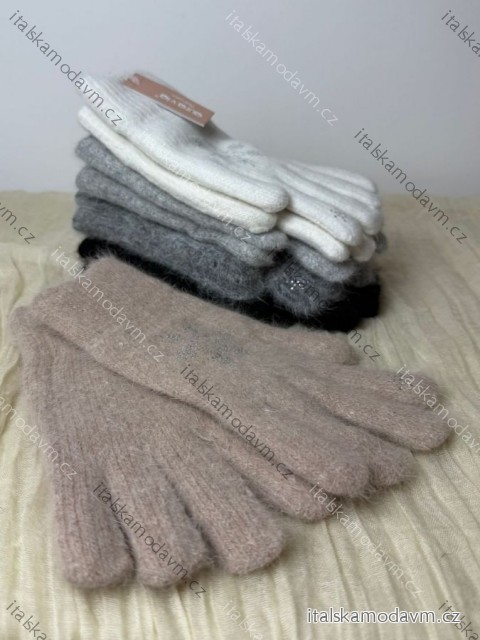 Rukavice prstové dámske (ONE SIZE) AURA.VIA AURA25NK3321/DUR ONE SIZE biela