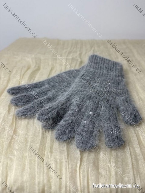 Rukavice prstové dámske (ONE SIZE) AURA.VIA AURA25NK3321/DUR ONE SIZE šedá tmavá
