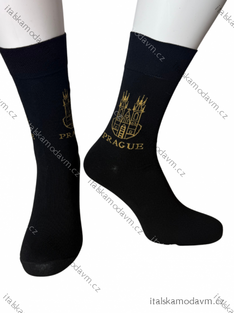 Ponožky veselé slabé unisex Prague (35-37,38-40,41-43,44-46) POĽSKÁ MODA DPP250828/DR 35-37