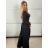 Kalhoty dlouhé s páskem dámské (S/M/L ONE SIZE) ITALSKÁ MÓDA IMM25M12825/DU