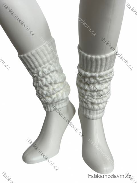 Dámské pletené návleky na nohy (ONE SIZE) POLSKÁ MÓDA DPP25823/DR ONE SIZE biela