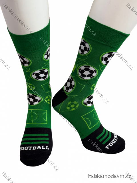 Ponožky veselé obrázkové slabé pánské pro fotbalisty (41-43,44-46) POLSKÁ MODA DPP250834/DR
