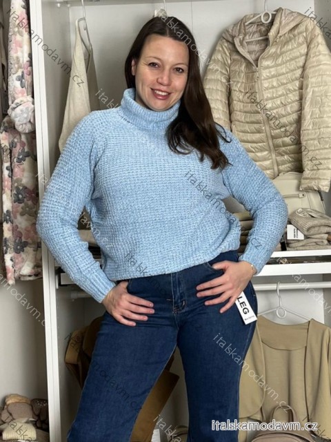 Svetr s rolákem ženilkový dlouhý rukáv dámský AGYS (M/L-XL/2XL) AMBITIONFLY AMB25N372T/DUR