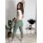 Kalhoty strečové dlouhé dámské PANTALONE (S/M/L ONE SIZE) IMPOZ25LV-6318/DUR S/M/L zelená limetková