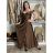 Šaty společenské dlouhé carmen na ramínka dámské ADELE (M/L/XL ONE SIZE) ITALSKá MóDA IM4251147