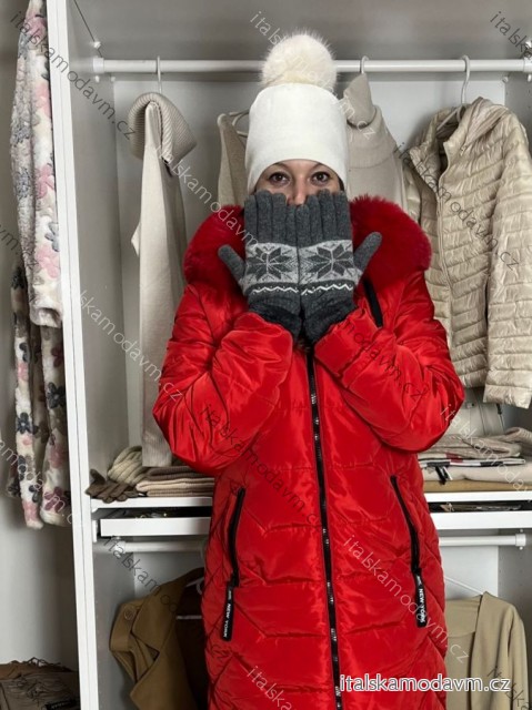 Rukavice prstové dámské (ONE SIZE) AURA. VIA NK6878/DUR ONE SIZE šedá tmavá