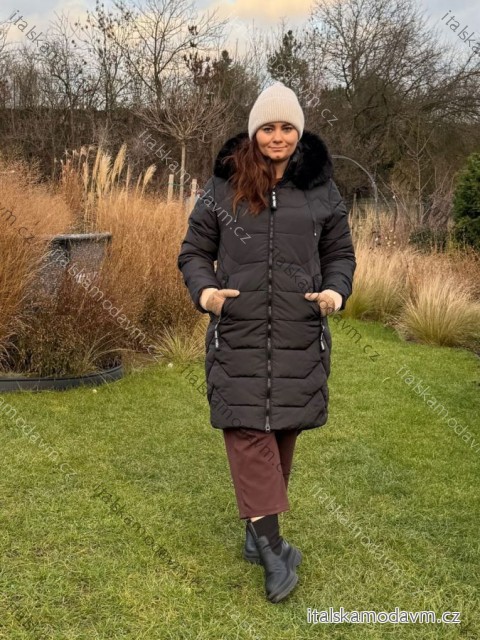Kabát zimní nadrozměr dámský (S-2XL) SKORP PMWSK25HH-2408B/DU S Černá