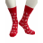 Ponožky veselé vánoční pánské (38-46) POLSKÁ MÓDA DPP21438/DR 38-41 červená