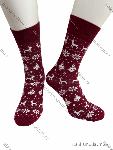 Ponožky veselé vánoční pánské (38-46) POLSKÁ MÓDA DPP21438/DR
