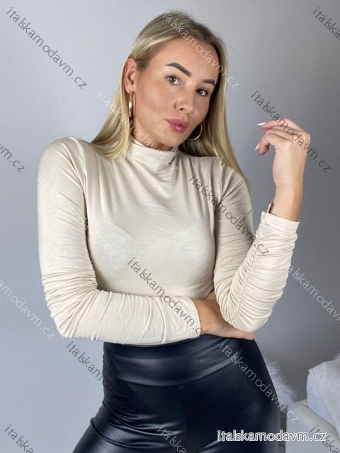 Body dlouhý rukáv dámské INNA (XS/S/M ONE SIZE) ITALSKÁ MÓDA IMM25M1147/DU