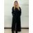 Kabát s páskem dlouhý rukáv dámské (S/M/L ONE SIZE) ITALSKÁ MÓDA IMPVN25251008/DU S/M/L vínová