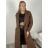 Kabát dlhý rukáv dámske (S/M/L ONE SIZE) TALIANSKA MÓDA IMPVN2525996/DUR S/M/L vínová