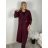 Kabát dlhý rukáv dámske (S/M/L ONE SIZE) TALIANSKA MÓDA IMPVN2525996/DUR S/M/L vínová