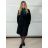 Kabát dlhý rukáv dámske (S/M/L ONE SIZE) TALIANSKA MÓDA IMPVN2525994/DU S/M/L tmavo hnedá