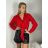 Košile dlouhý rukáv dámské (S/M/L ONE SIZE) ITALSKá MóDA IM3251120/DR S/M/L červená