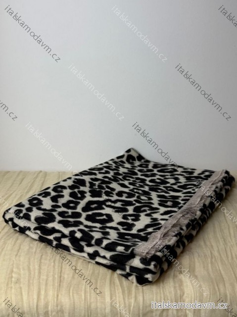 Šál jesenný zimný leopard dámsky (ONE SIZE) ) BEST EMILIE LIS25SH-1525/DUR ONE SIZE béžová
