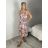 Šaty dlouhé letní na ramínka dámské (S/M ONE SIZE) ITALSKÁ MÓDA IMWGB231661-3/DU S/M/L růžová
