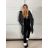 Kabát zimní s kapucí dámská LHD fashion (S-2XL) LHD-2M-231-4/DU M čierna
