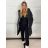 Kabát zimní s kapucí dámská LHD fashion (S-2XL) LHD-2M-231-4/DU M čierna